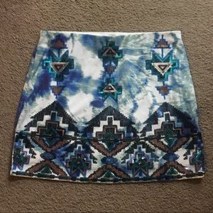 Express Aztec Skirt